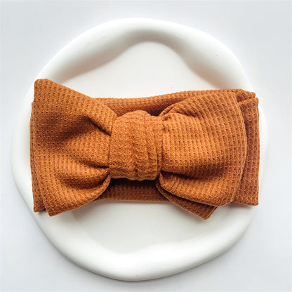 Baby Girl Bow Headband for Children Newborn Baby Turbans for Babies Solid Big Bowknot Headbands Infant Baby Hair Accessories