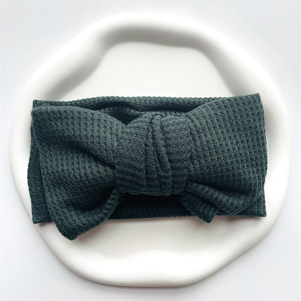 Baby Girl Bow Headband for Children Newborn Baby Turbans for Babies Solid Big Bowknot Headbands Infant Baby Hair Accessories