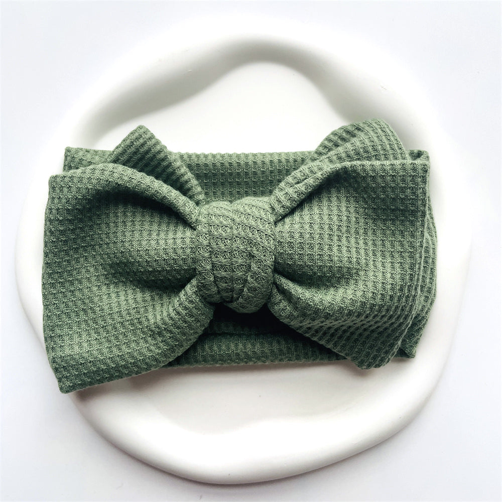 Baby Girl Bow Headband for Children Newborn Baby Turbans for Babies Solid Big Bowknot Headbands Infant Baby Hair Accessories