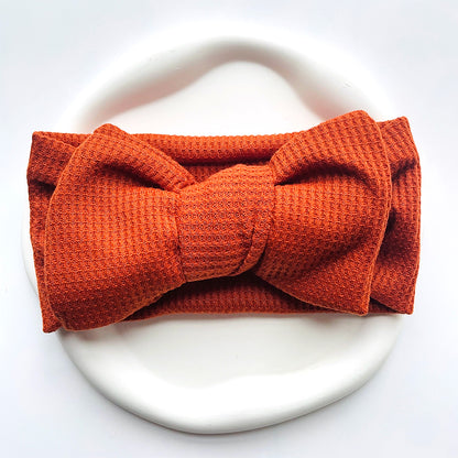 Baby Girl Bow Headband for Children Newborn Baby Turbans for Babies Solid Big Bowknot Headbands Infant Baby Hair Accessories