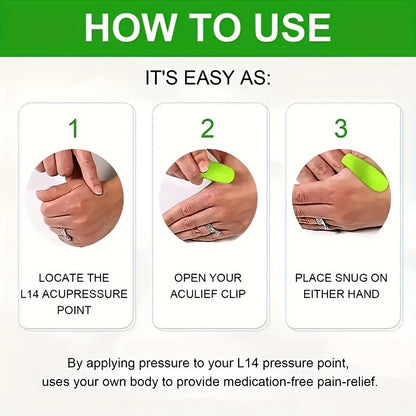 Acupoint Massage Clip, Meridian Pressure Clip, Thumb Acupoint Massage to Relieve Headache and Tension