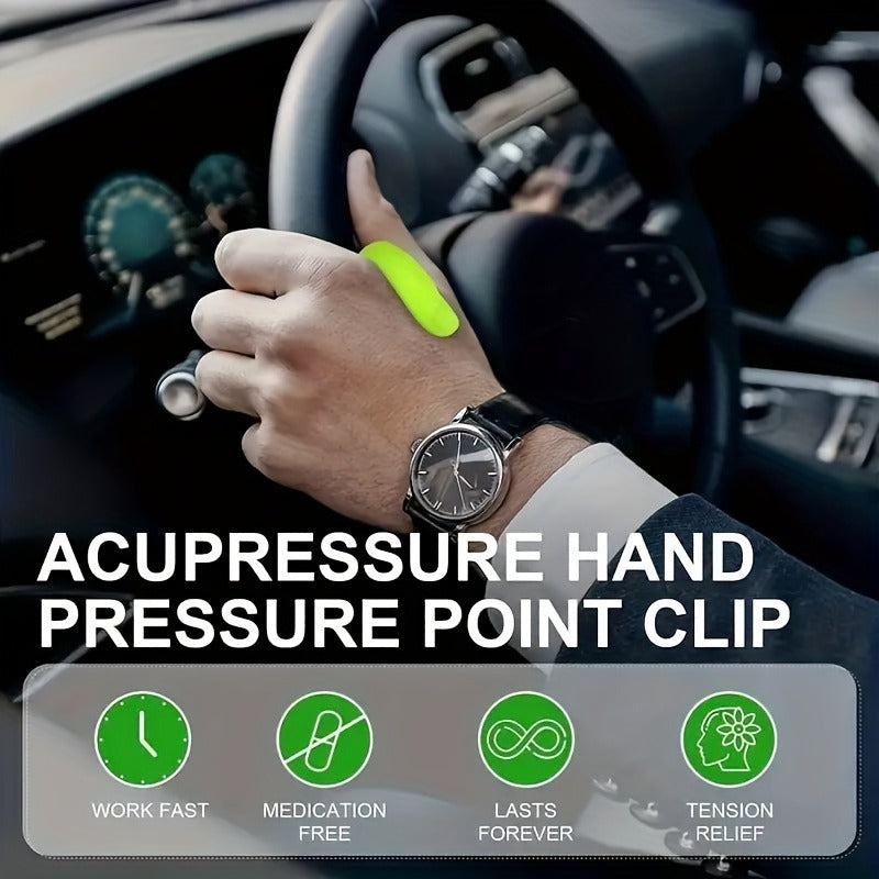 Acupoint Massage Clip, Meridian Pressure Clip, Thumb Acupoint Massage to Relieve Headache and Tension