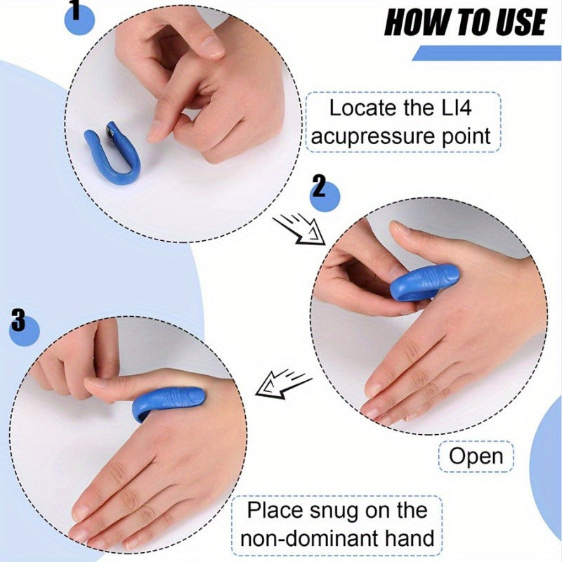 Acupoint Massage Clip, Meridian Pressure Clip, Thumb Acupoint Massage to Relieve Headache and Tension
