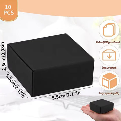 Small Kraft Paper Jewelry Gift Boxes 10Pack Mini Cardboard Wrapping Boxes 7