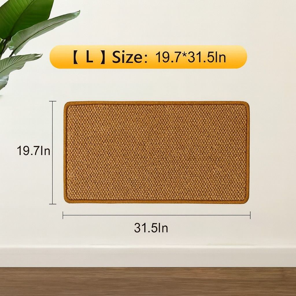 Horizontal Sisal Cat Scratching Mat Multifunctional Claw Sharpener For Small Medium And Large Cats 5
