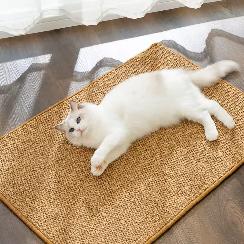 Horizontal Sisal Cat Scratching Mat Multifunctional Claw Sharpener For Small Medium And Large Cats 1