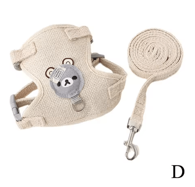 Small Pet Vest Harness And Leash Set For Dogs Cats And Bunnies 7