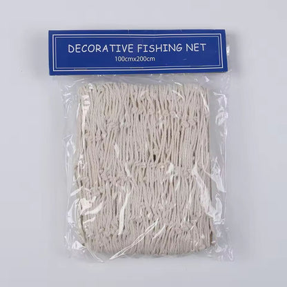 Seaside Charm Cotton Fishnet Wall Hanging 3