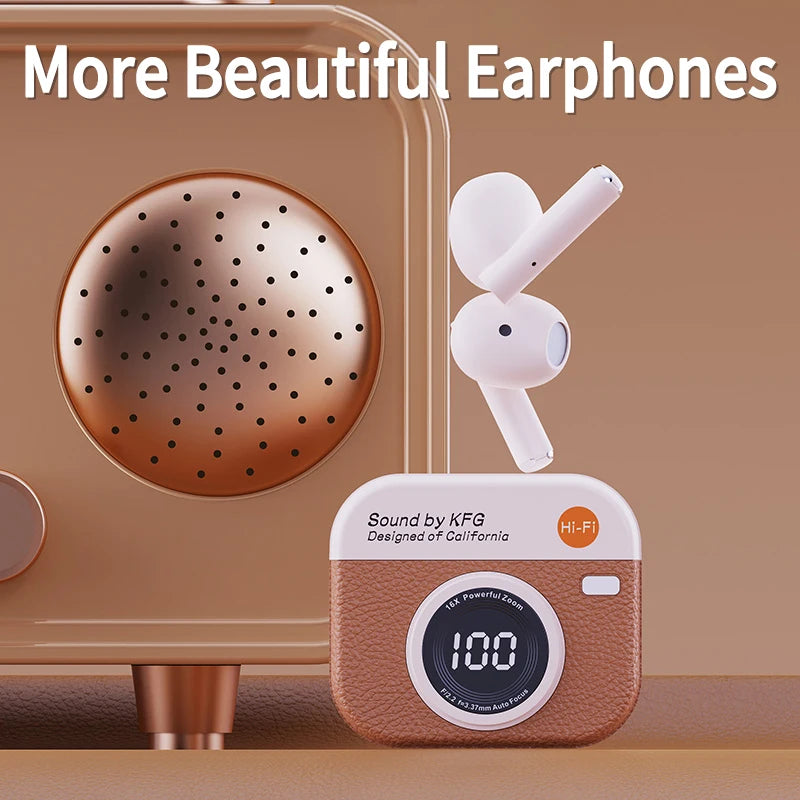 Waterproof Sports Earbuds, Bluetooth Wireless Headphones, Gaming Headsets, LED Power Display,