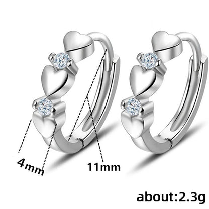 Heart Small Hoop Earrings For Women 1