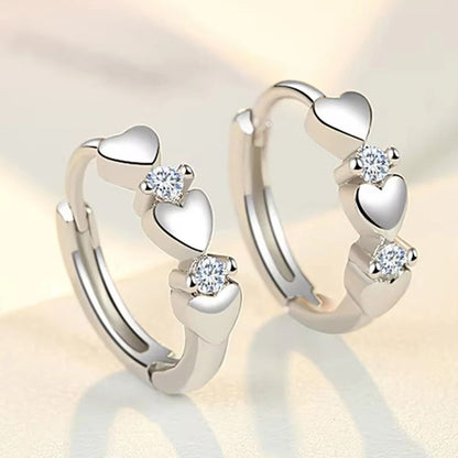 Heart Small Hoop Earrings For Women 4