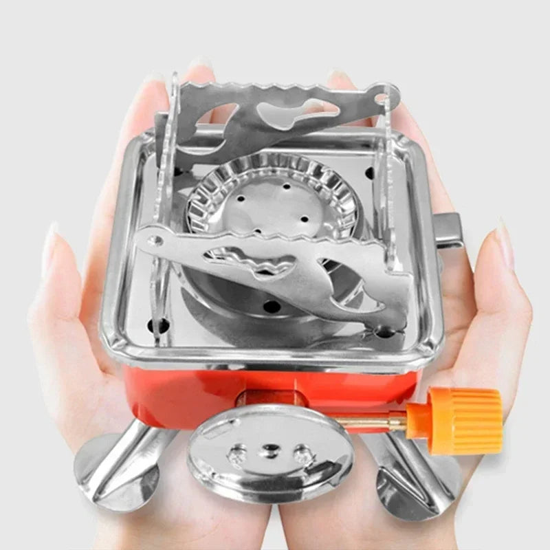 Outdoor Gas Stove New Can Foldable Windproof Stove For Backpacking Camping Hiking Picnicking And Ba 1