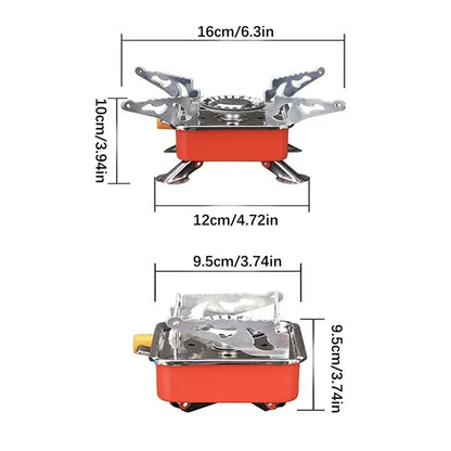 Outdoor Gas Stove New Can Foldable Windproof Stove For Backpacking Camping Hiking Picnicking And Ba 3