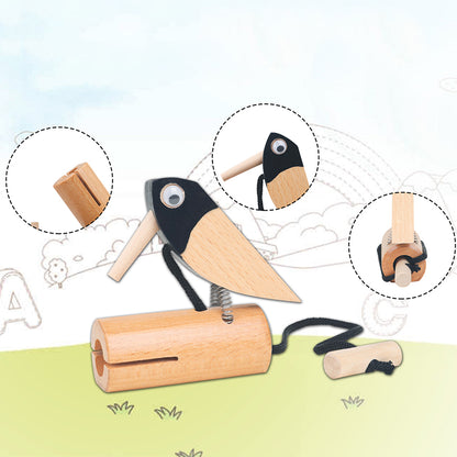 Childhood Education Sound Effect Musical Instrument Woodpecker Baby Toy Gift 1