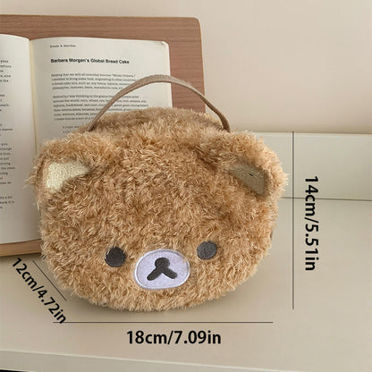 Anime Relaxed Bear Plushes Makeup Case Women Jewelry Storage Pouch Organizer Gift 4