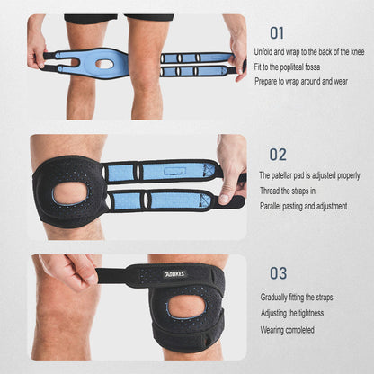 Patellar Tendon Knee Brace Support Strap With Gel Pad Knee Pain Relief Arthritis Stabilizer 2