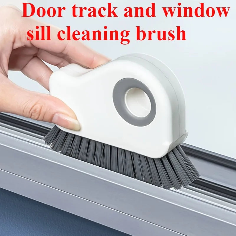 TwoinOne Grouting Cleaning Brush Durable Plastic Manual Brush For Door Rail And Window Sill 2