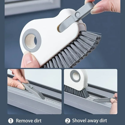 TwoinOne Grouting Cleaning Brush Durable Plastic Manual Brush For Door Rail And Window Sill 5