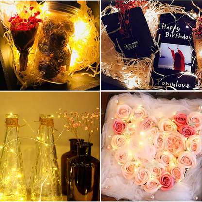 LED String Lights Led Copper Wire Fairy Lights Waterproof DIY Wedding Party Decor Christmas Decorat 2