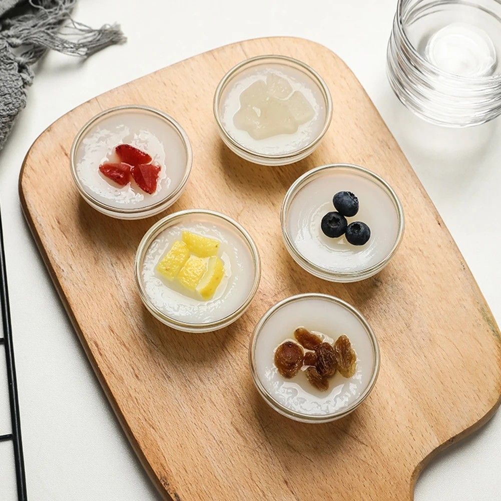 Bozai Glass Cake Bowl Washable Reusable Dessert And Snack Bowl For Home Use 3