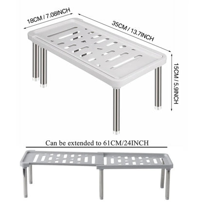 Retractable Shelf Organizer For Kitchen New Adjustable Multifunction Storage Rack Stainless Seasoni 2
