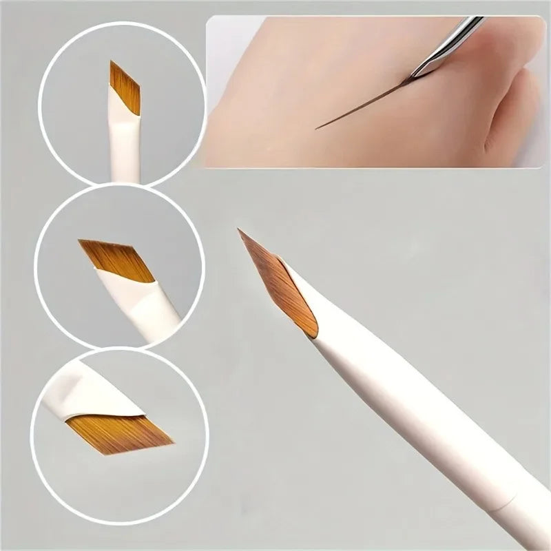 Makeup Brush Angle Tip Eyeliner Brush Flat Angle Eyebrow Brush Detail Eye Area Brush For Precise Ap 5