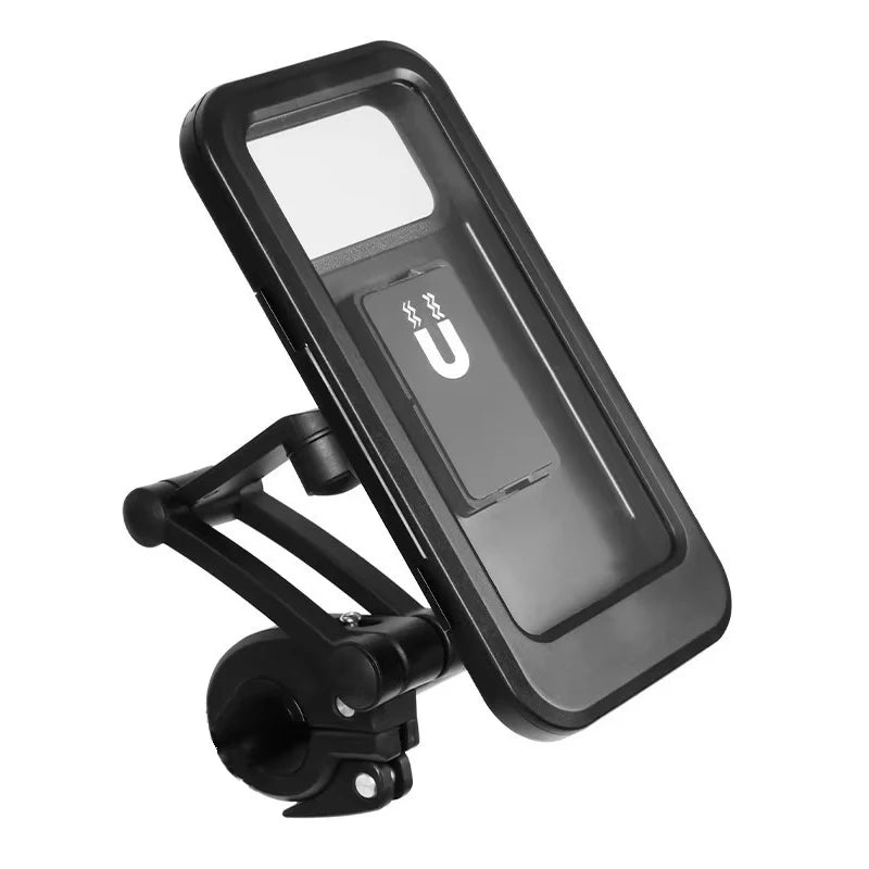 Magnetic Riding Mobile Phone Bag, Adjustable Waterproof Phone Holder for Motorcycles and Bicycles