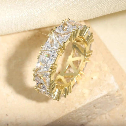 Baguette Cubic Zirconia Engagement Ring For Women 7