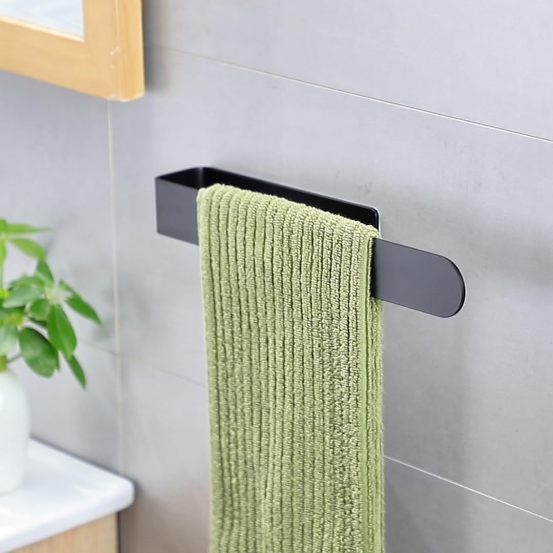 Nonpunched Towel Rack Selfadhesive Bathroom Organizer Kitchen Hand Towel Rack 2