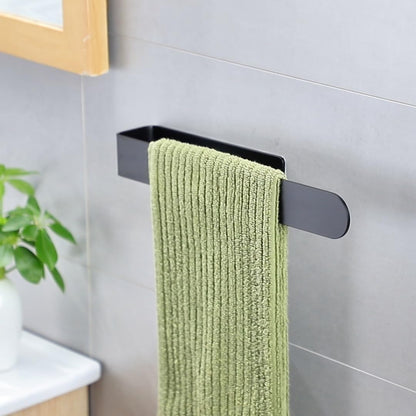 Nonpunched Towel Rack Selfadhesive Bathroom Organizer Kitchen Hand Towel Rack 2