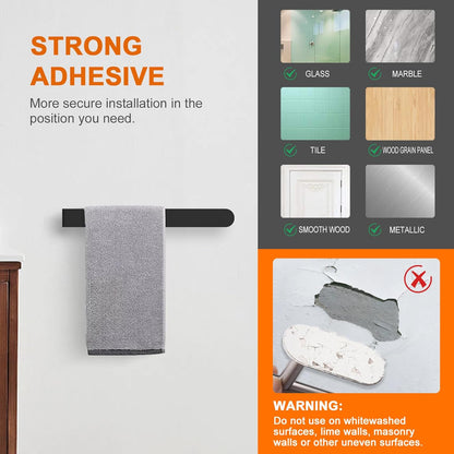Nonpunched Towel Rack Selfadhesive Bathroom Organizer Kitchen Hand Towel Rack 4