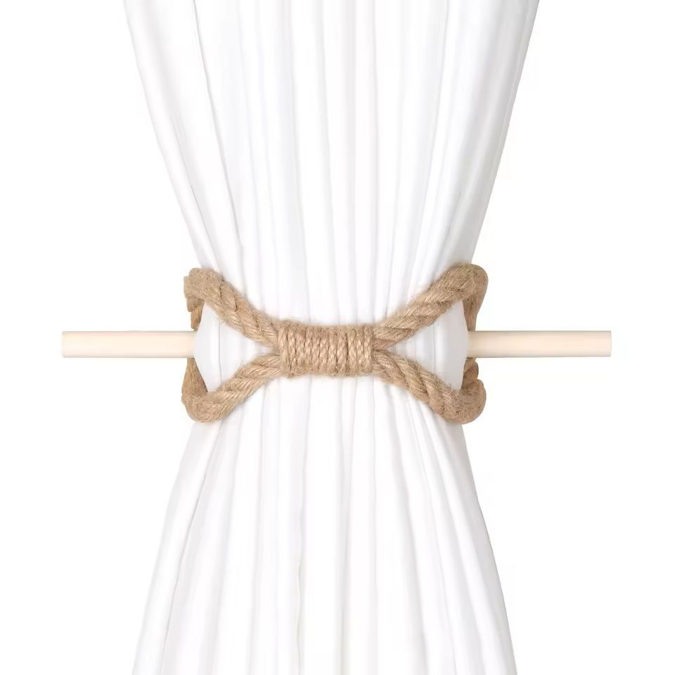 Solid Wooden Curtain Tieback  Rustic Curtain Buckle  Holdback For Home Decor 1