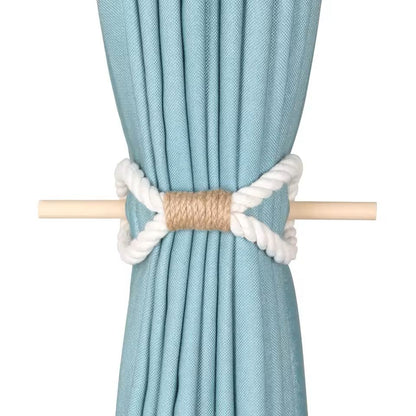 Solid Wooden Curtain Tieback  Rustic Curtain Buckle  Holdback For Home Decor 2