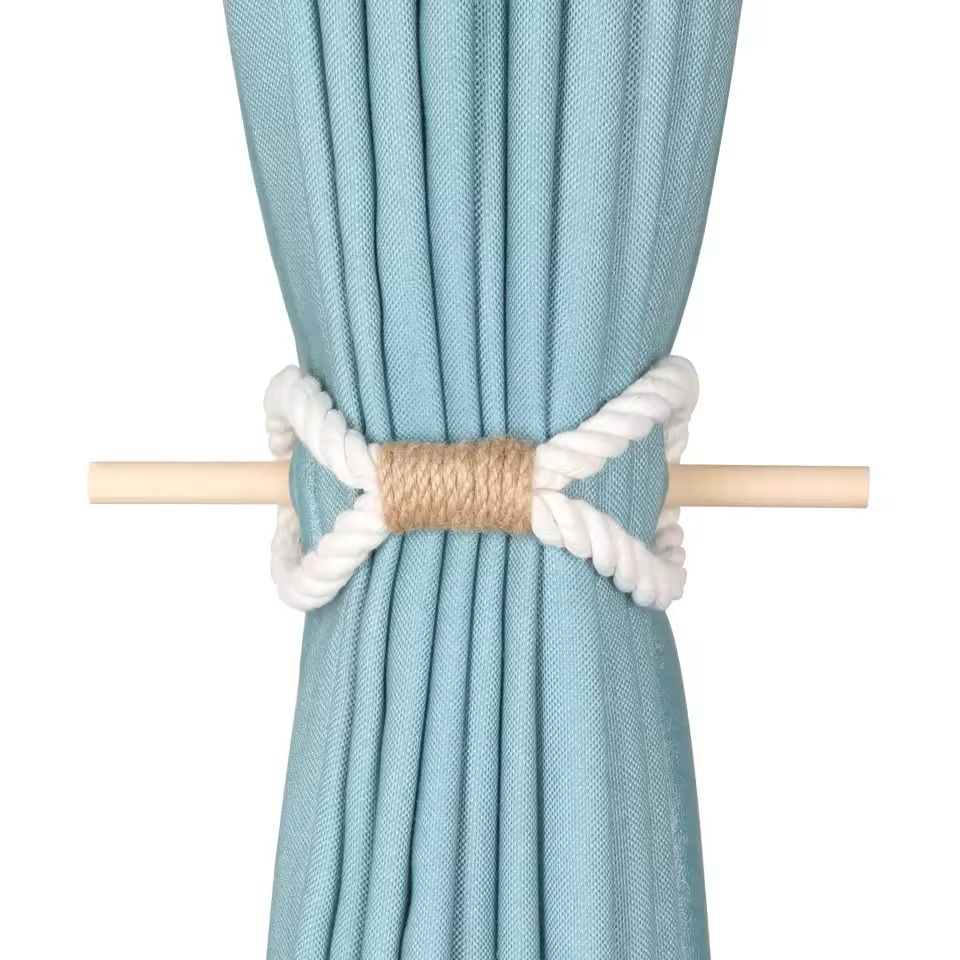 Solid Wooden Curtain Tieback  Rustic Curtain Buckle  Holdback For Home Decor 3