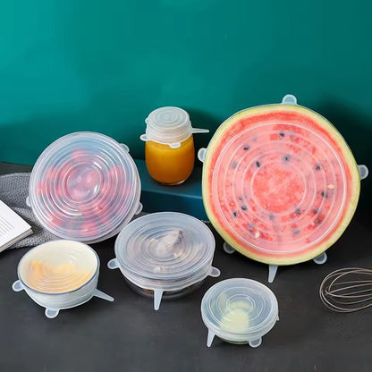 Universal Silicone Stretch Lids  6Piece Reusable Food Storage Covers 1