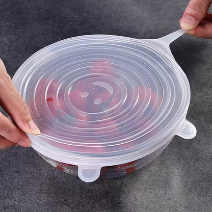 Universal Silicone Stretch Lids  6Piece Reusable Food Storage Covers 4