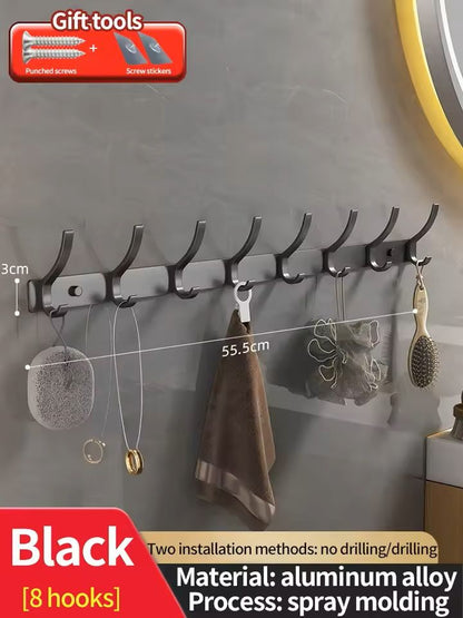 NoDrill Door  Wall Hook Organizer  PunchFree OverDoor Clothes Bag  Towel Hanger 1