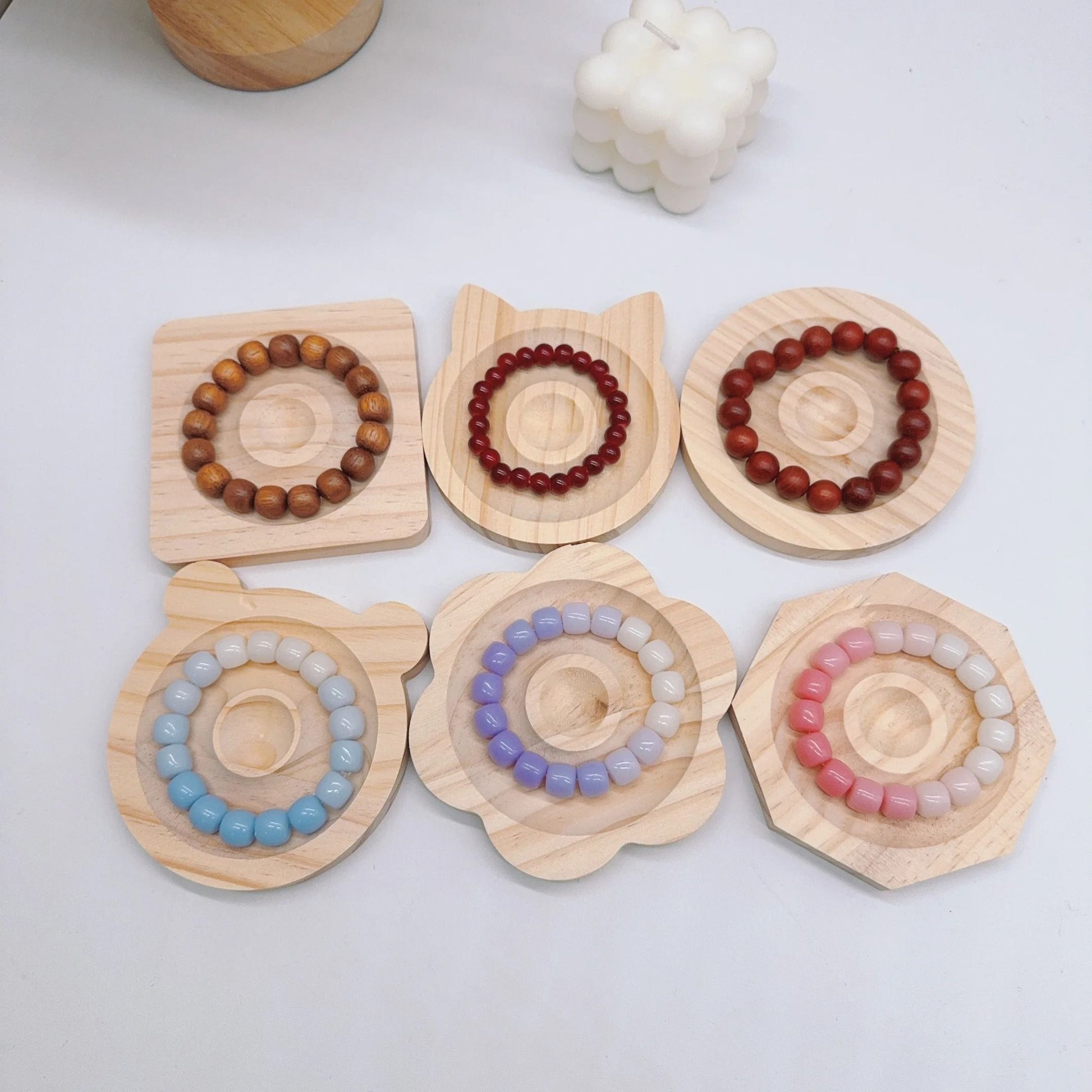Wooden Jewelry Making Bead Design Tray 1