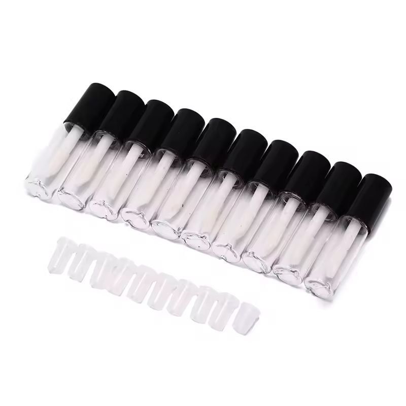 Customizable 10Pack Empty Lip Balm  Lipstick Tubes  DIY Cosmetic Containers With Cap 9