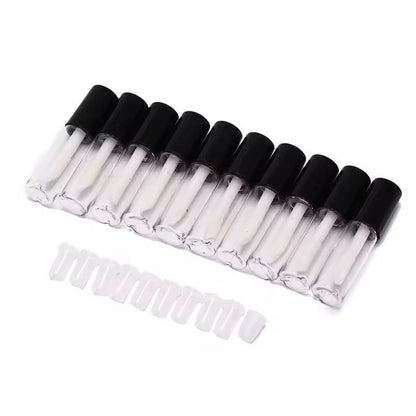 Customizable 10Pack Empty Lip Balm  Lipstick Tubes  DIY Cosmetic Containers With Cap 9