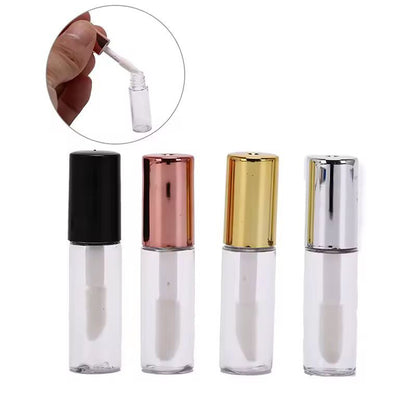 Customizable 10Pack Empty Lip Balm  Lipstick Tubes  DIY Cosmetic Containers With Cap 1