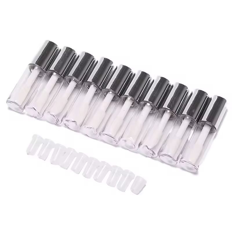 Customizable 10Pack Empty Lip Balm  Lipstick Tubes  DIY Cosmetic Containers With Cap 6