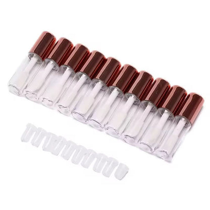 Customizable 10Pack Empty Lip Balm  Lipstick Tubes  DIY Cosmetic Containers With Cap 7