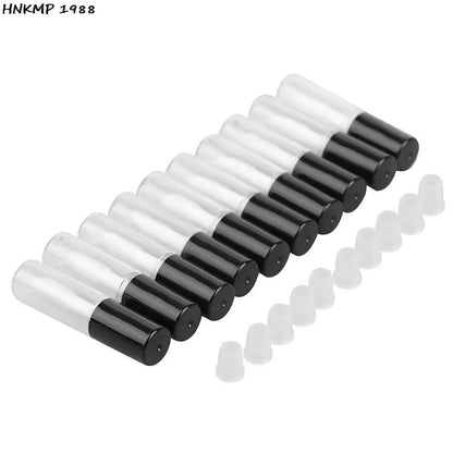 Customizable 10Pack Empty Lip Balm  Lipstick Tubes  DIY Cosmetic Containers With Cap 10