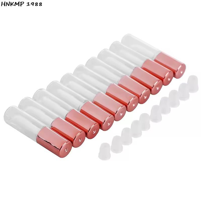 Customizable 10Pack Empty Lip Balm  Lipstick Tubes  DIY Cosmetic Containers With Cap 11
