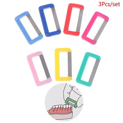 Precision Interproximal Enamel Polishing Kit  3Piece Disposable Dental Strips 3