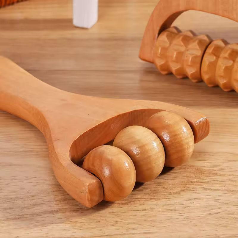 WholeBody Wooden Roller Massager  Neck Shoulder Foot  Leg Relief 2