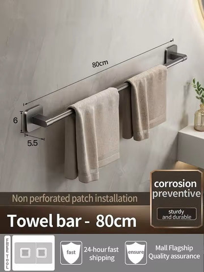 No Need To Drill Walls For Installation Bathroom Towel BarHookTowel RackKitchen Rag Rack Bathroom A 7