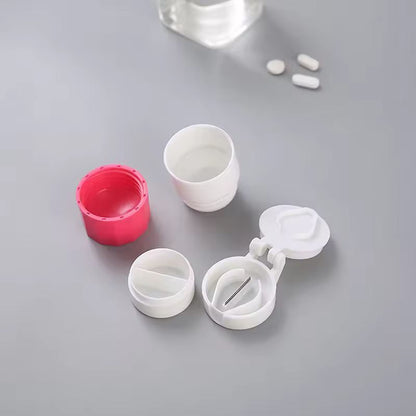 Compact 4in1 Travel Pill Cutter  Grinder Box 4