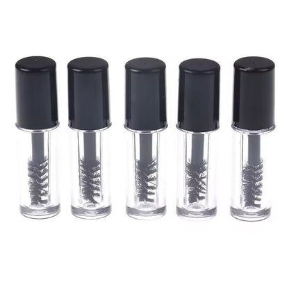 Refillable Empty Mascara Bottles & Wand - Compact DIY Cosmetic Tubes (5 / 10-Pack)